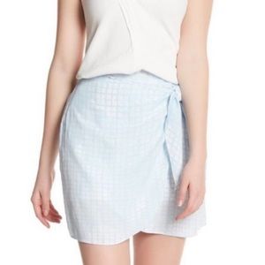 Cupcakes and Cashmere Sea Breeze Tulla Printed Wrap Skirt Size S